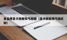 各品牌显卡旗舰和丐版图（显卡旗舰跟丐版区别）