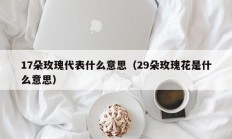 17朵玫瑰代表什么意思（29朵玫瑰花是什么意思）