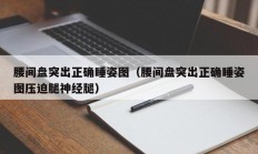 腰间盘突出正确睡姿图（腰间盘突出正确睡姿图压迫腿神经腿）