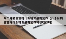 八个月的宝宝吃什么辅食最有营养（八个月的宝宝吃什么辅食最有营养可以吃虾吗）