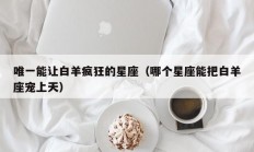 唯一能让白羊疯狂的星座（哪个星座能把白羊座宠上天）