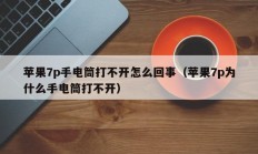 苹果7p手电筒打不开怎么回事（苹果7p为什么手电筒打不开）